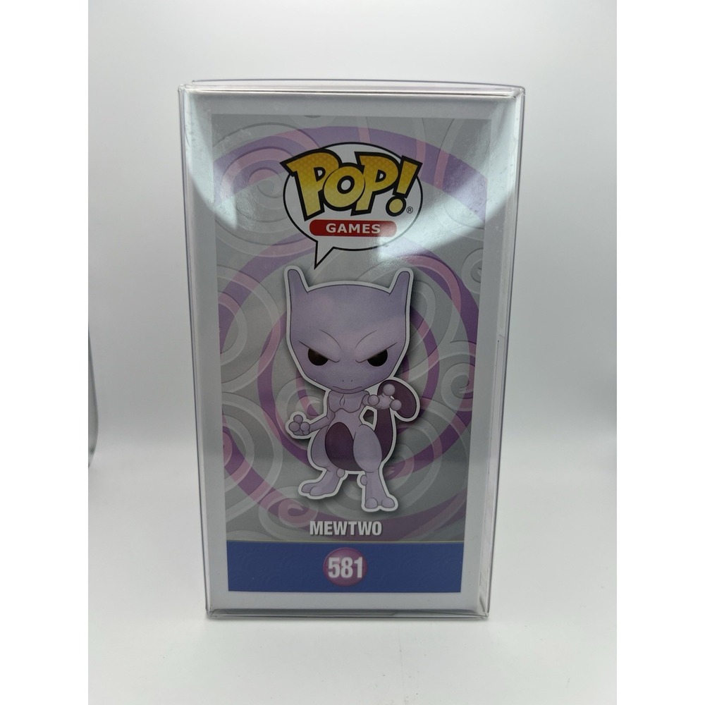 Funko POP! Pokemon: Mewtwo #581 Flocked 2020 Summer Convention Exclusive New - Picture 2 of 10